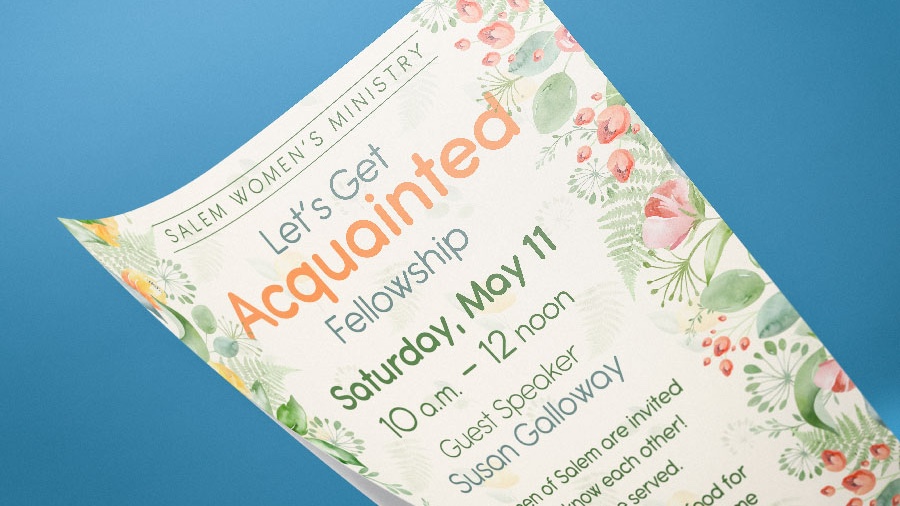 Flyer print design